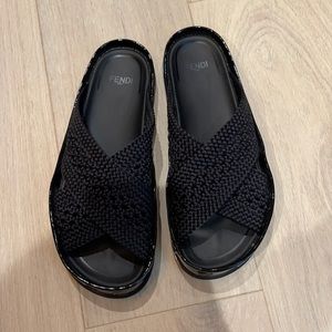 Fendi black sandals